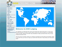 Tablet Screenshot of dodlodging.com